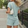 Women's Casual Fashion Short-Sleeve Set With Pockets