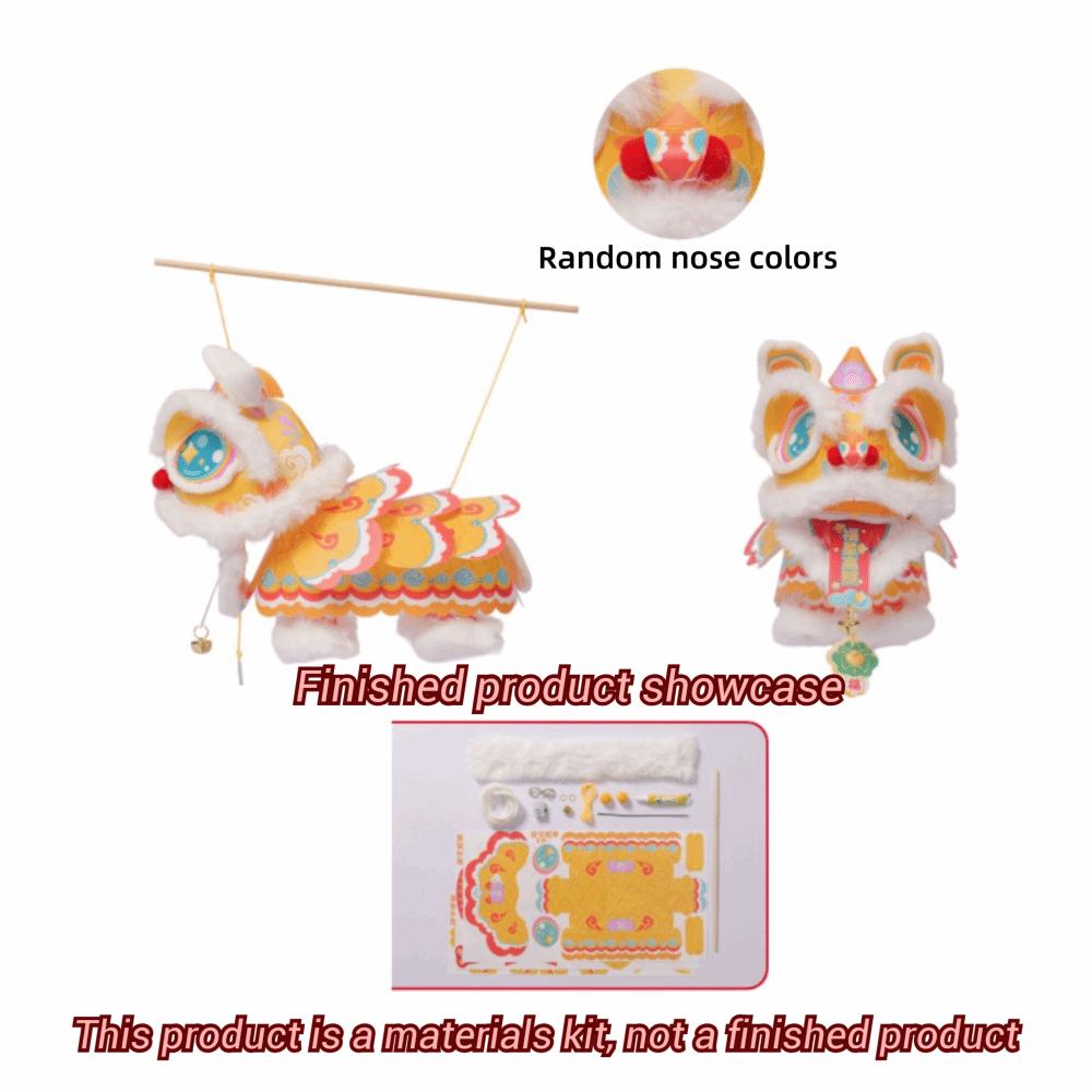 Luminous Handheld Lion Dance Lantern Ancient Festival Lantern Spring Festival