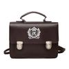 College style casual texture mailman 2025 retro new fashion one shoulder double shoulder crossbody portable small square bag woman
