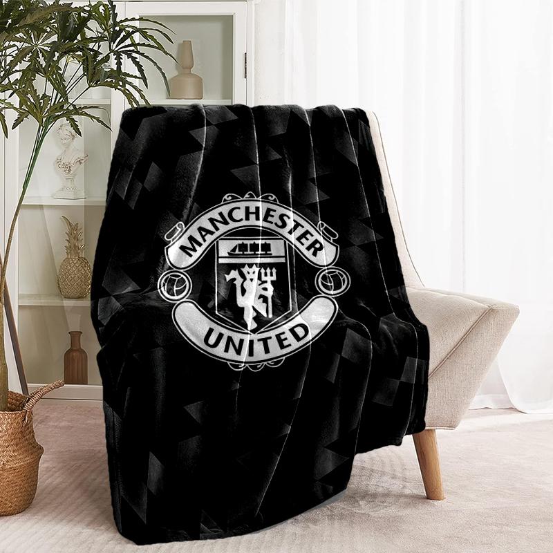 Manchester United F.C Print Blanket - Soft & Comfortable, for Bedroom, Travel, Sofa, Home Decoration - Birthday Christmas Gift for Friend
