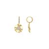 Earrings - LUXENTER - Delim - 18k Yellow Gold - White Zirconia - 33x17 Mm