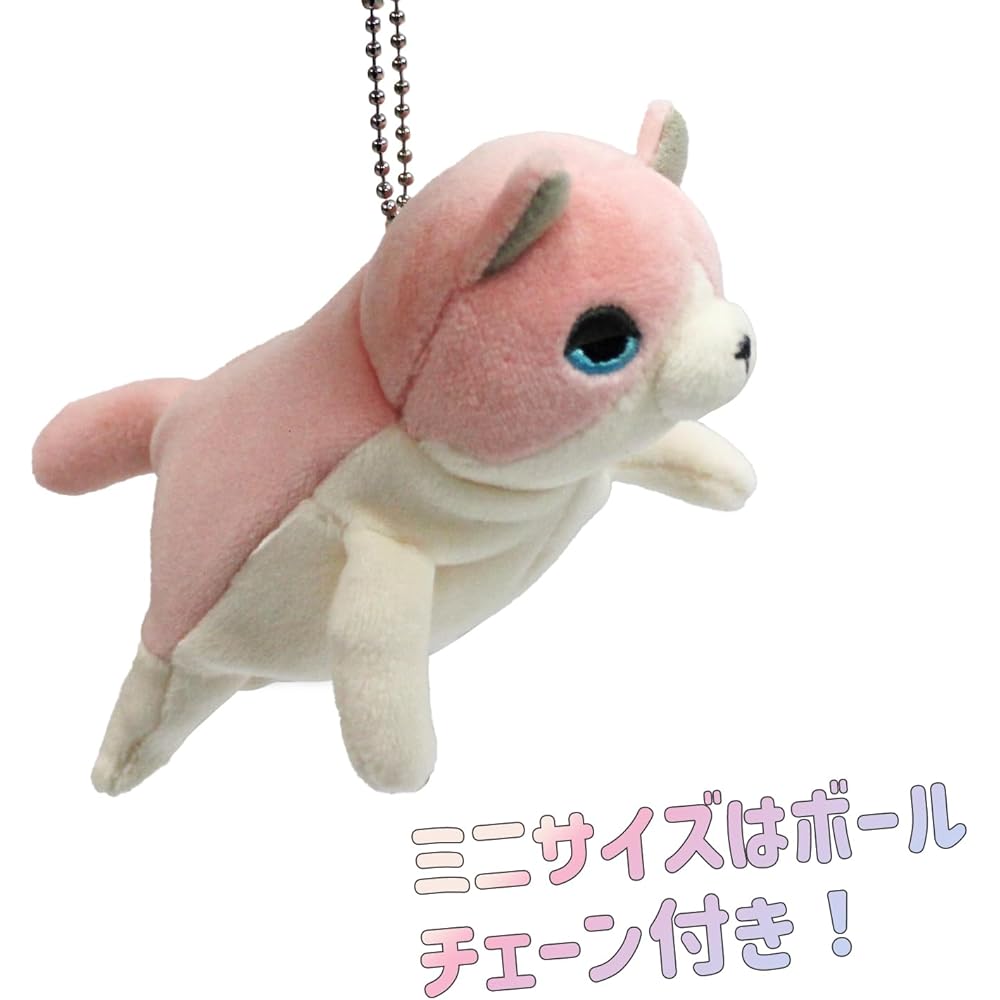 Shinada Global Mochi Series Mochi Cat Pastel Sakura Mini Plush Toy 7x5x14cm Animal MONE-0088PS