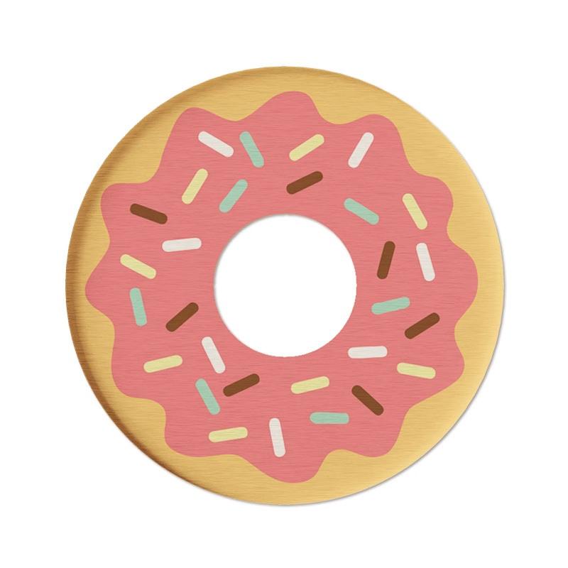 Kawaii Donut-Shaped Diatomite Coaster - Absorbent Cup Mat for Office Desk, Heat Resistant Table Protector for Mugs & Glasses