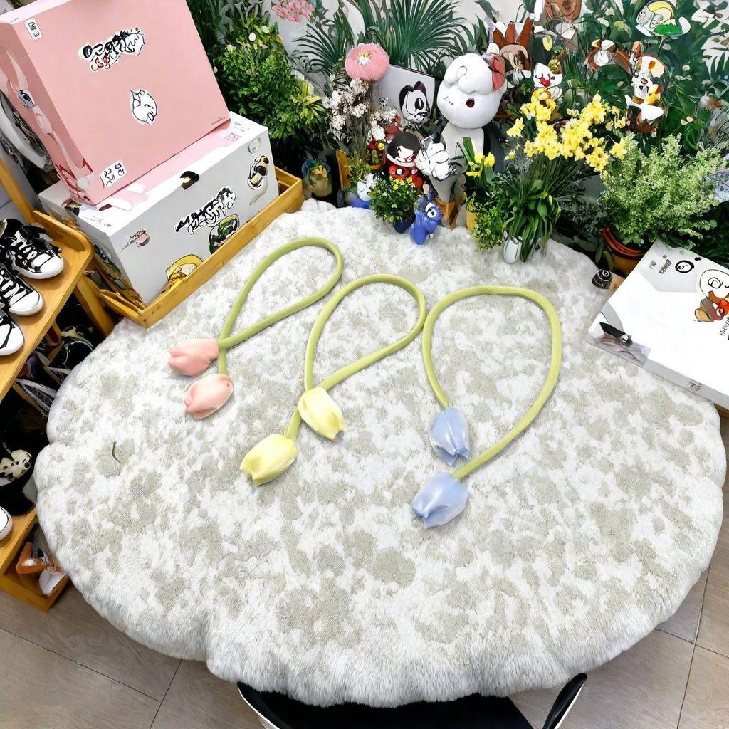 Langes Band Doppelseitig Blütenknospe Tulpe DIY Ornamente Kopfschmuck & Vorhang Zubehör