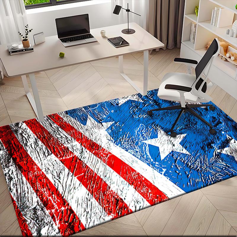 1pc American flag Carpet Rug for Living Room Bedroom Home Sofa Decoration,Kids play Non-slip Floor Mat