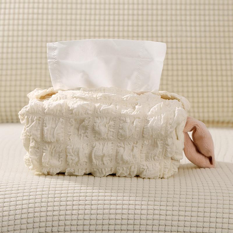 

Korean Style Tissue Boxes Cute Tissue Storage Box for Home Decor Hanging Toilet Paper Container Girl Gift белый