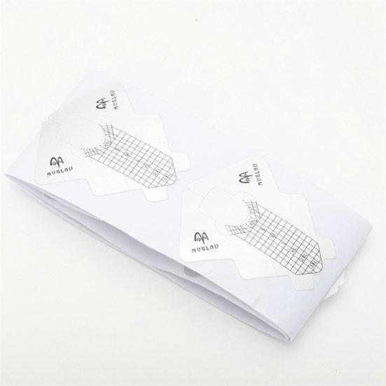 Sfaturi pentru forma unghiilor Dimensiuni rezistente la praf Semne Hârtie Formă unghii Autocolant Ghid de extensie pentru manichiură Gadget Aprovizionare pentru salonul de unghii