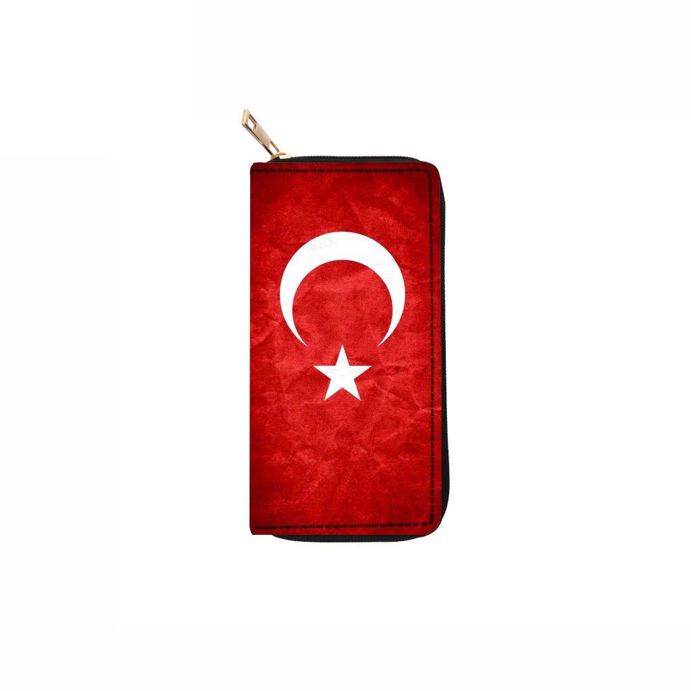 Long wallet, flag clutch, wallet, wallet.