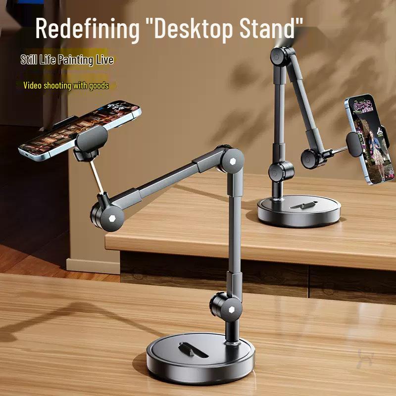 Professional Overhead Mobile Phone Stand: Desktop Streaming, Selfie Stick, Tripod for Food Video & Online Classes