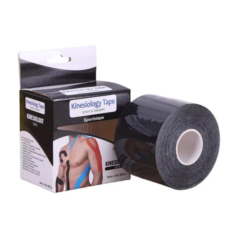 

5Cmx5M Athletic Elastoplast Injury Sports Tape Muscle Groups Recovery Patch Lift Chest Anti Sagging Knee Elbow Stretch Exercise Brace 5CMX5M чёрный