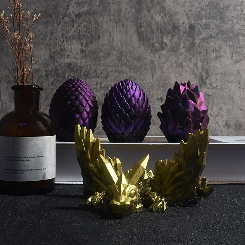 Silicone Crystal Dragon Mold Realistic Dragon Figurines Crafting Mould Animal Epoxy Resin Molds for Handmade Crafts