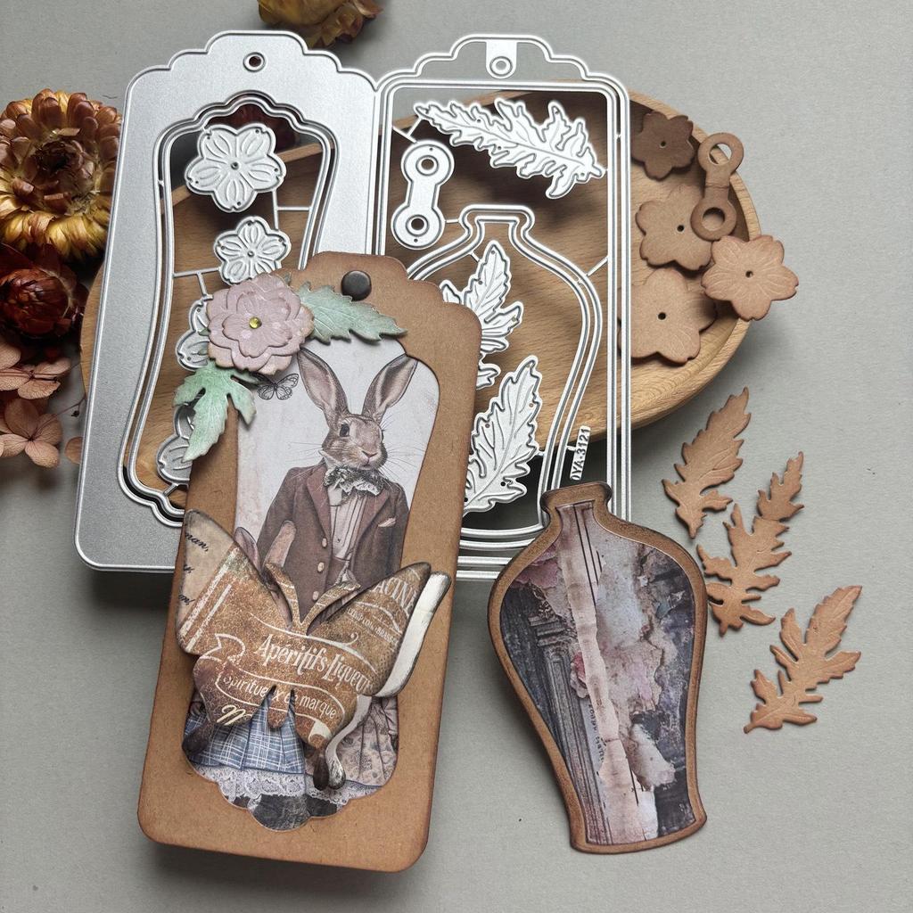Label Bookmark Carbon Steel Cutting Die for Journal Scrapbook Album