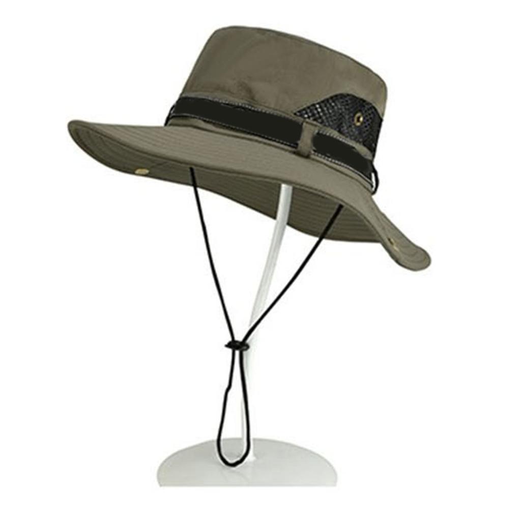Men s Fisherman Hat   Outdoor Fishing Sunscreen Face Cover UV   Big Brim