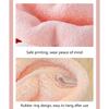 Cartoon Rabbit Hair Towel Wrap Hair Dry Hat Absorbent Hair Drying Towel Hair Towel with Button for Bathroom