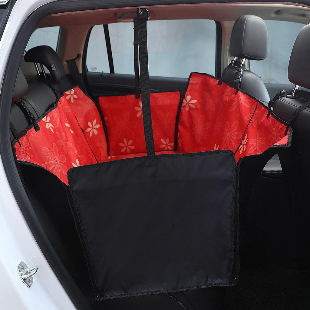 Pet Car Seat Cushion: Oxford Cloth Double Seat Pad for Rear Car Seats