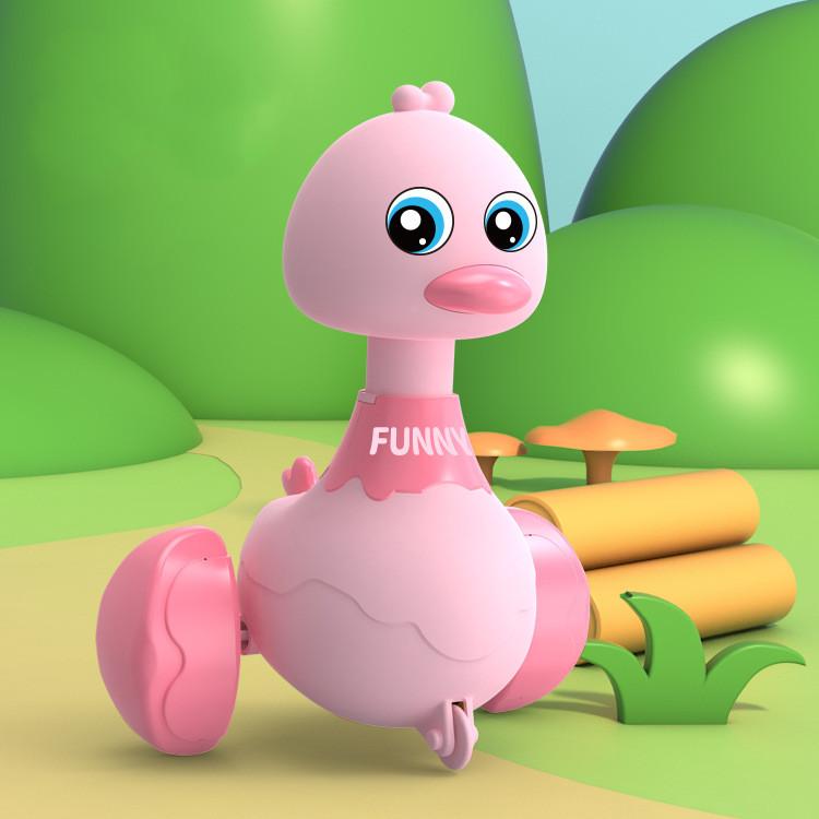 Dessin Animé Balançoire Canard Jaune Jouets Éducatifs Puzzle pour la Petite Enfance pour Enfants Voiture Interactive Accessoires de Photographie de Nouveau-né Jouets