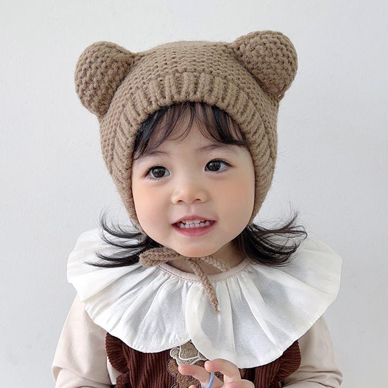 Baby Hat Autumn and Winter Cute Super Cute Ears Baby Knitted Wool Hat Korean Version of Boys and Girls Ear Hat To Keep Warm