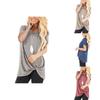 Stylish Women's Tunic Tops Short Sleeve Summer Loose Blouse Plus Size Shirt T-shirt