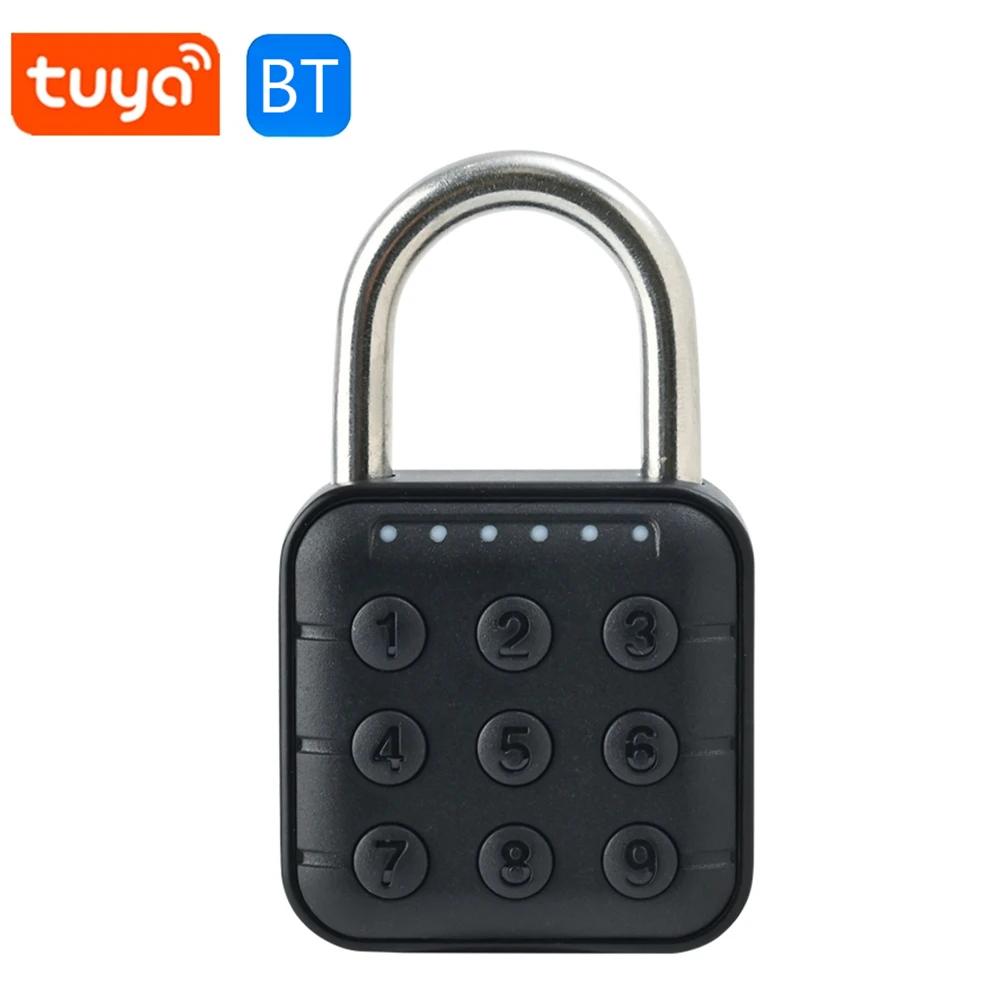 Security Lock Keyless with Tuya APP Fingerprint Padlock Waterproof Battery-powered for Home Dormitory Factory Workshops