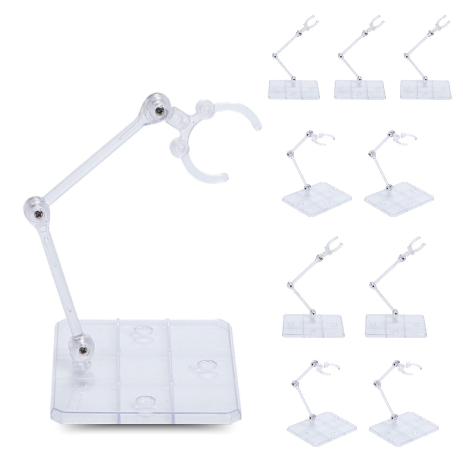 

Подставка для демонстрации пластиковых моделей 3 мм Модель Гандама 10 штук подставок, Прозрачная, Стержень, Масштаб 1/144, Набор, Устойчивая, Совместимая, (Набор 10)