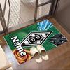 Benutzerdefinierter Name Personalisierter Borussia Mönchengladbach Druckteppich, Vielseitiger Wohnkulturteppich, für Spielzimmer, Wohnung, Balkon, Eingangsbereich, Flur Geschenk