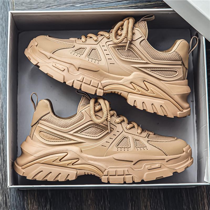 

Мужская обувь Летние новые дышащие сетчатые модные повседневные кроссовки молодежные низкие туфли на платформе для пап 44