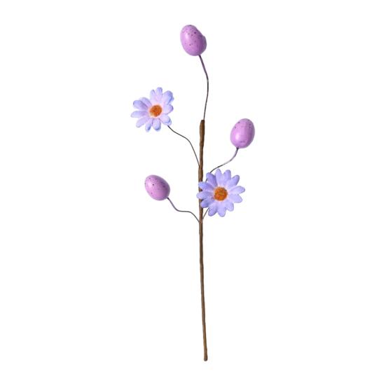 Easter Egg Picks Spring Artificial Flower Branch with Colorful Eggs for Floral Arrangements Party Home Table Centerpiece