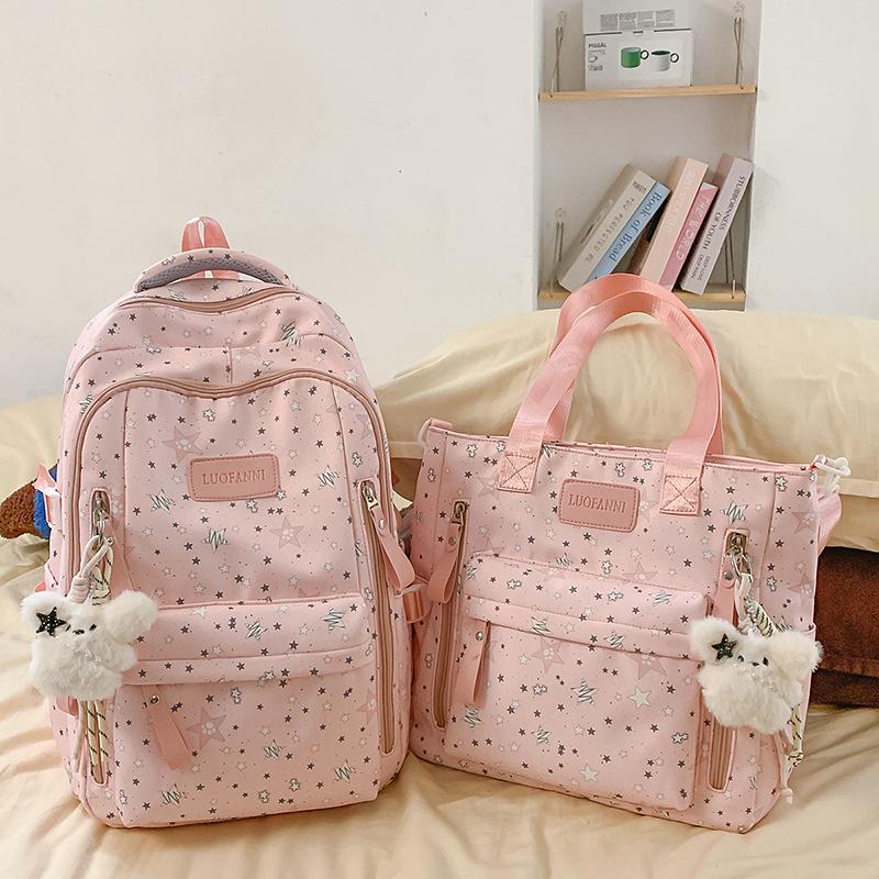 Japanese schoolbag ins niche new high-value fresh and sweet star backpack for junior high school students