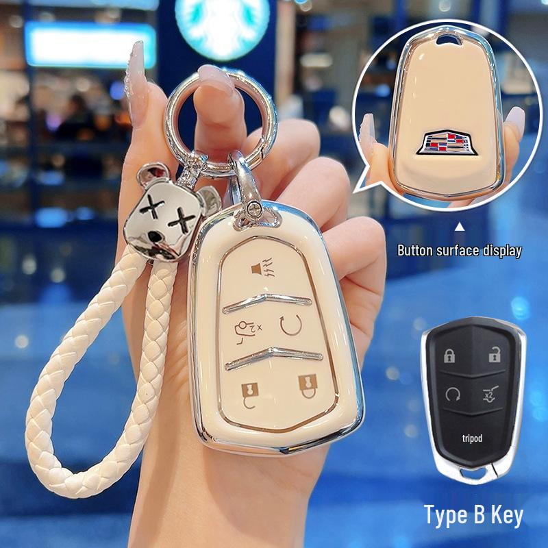 Cadillac Schlüsseletui für XT4, XT5, CT5, CT6, CT4, ATSL und GT4 - Speziell für Frauen entwickelt