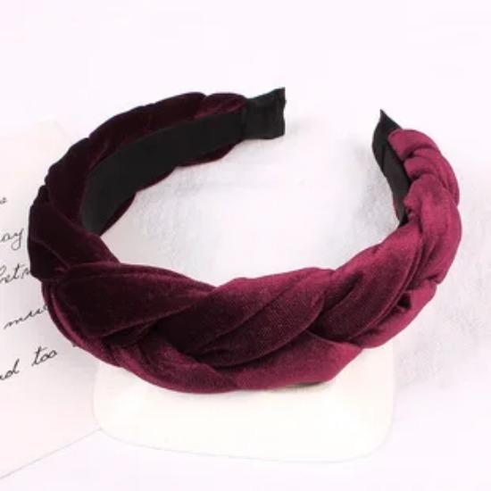 Fasce per Capelli Grandi in Velluto Intrecciato a Torsioni Parrucca Intrecciata Fascia per la Testa a Treccia Larga Accessori per Capelli Donna