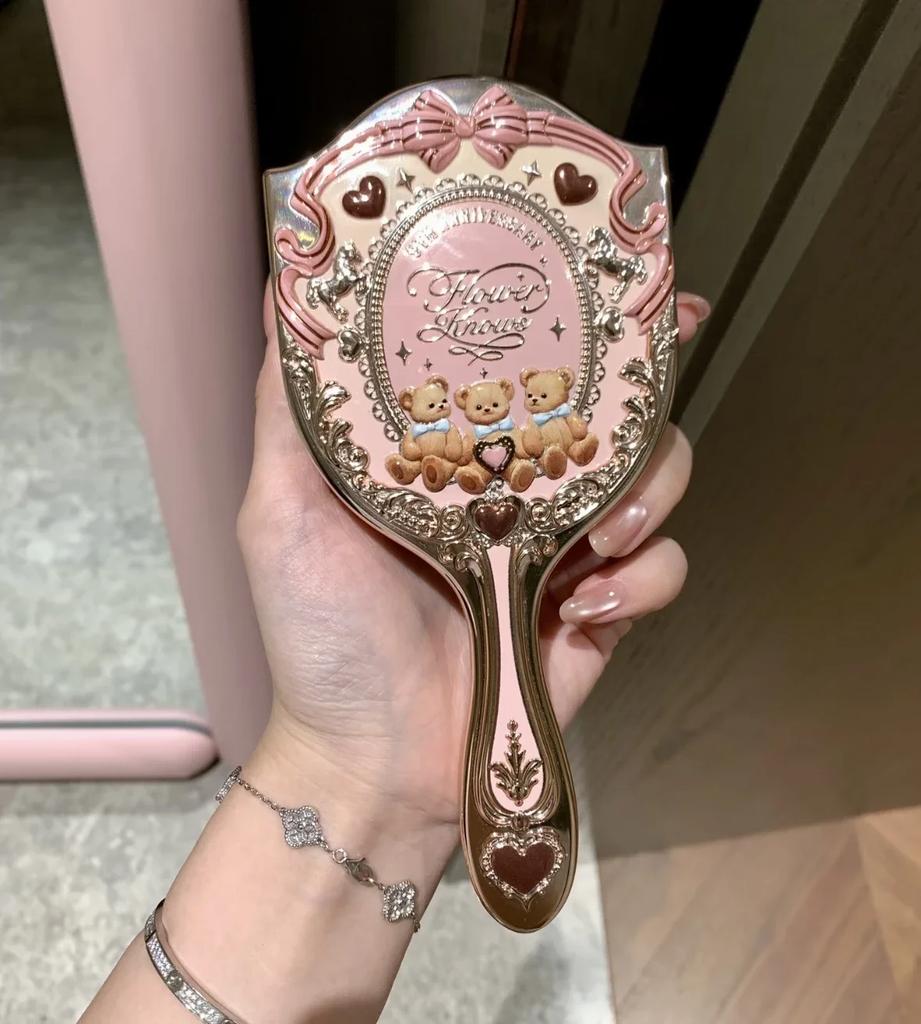 Flower Know ALL IN Bunny Garde Serie Handspiegel Make-up Compact Draagbare Cosmetische Spiegel