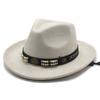 Sombrero de Vaquero Unisex de Ante Sintético Ala Ancha Sombrero de Sol Occidental con Banda de Cuero con Cuentas