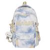 Schoolbag1011 new tie-dye schoolbag junior high school high school college student travel backpack women's high-value niche double shoulder messenger