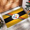 Pittsburgh Steelers Kristall Samt Teppich Weich Anti?Rutschfeste Fußmatte Bequemer Wohnzimmer Schlafzimmer Dekor Teppich