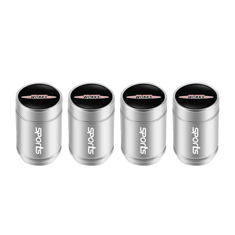 4Pcs Aluminum Alloy Car Tire Valve Cap Auto Wheel Accessories For MINI Cooper S Works JCW R55 R56 R53 R60 R61 F54 F55 F56 R50