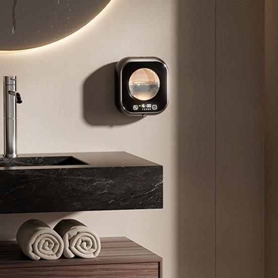 Automatický pěnový dávkovač mýdla LED displej Dobíjecí Bezkontaktní Nastavitelný Elektrický pěnový dávkovač mýdla