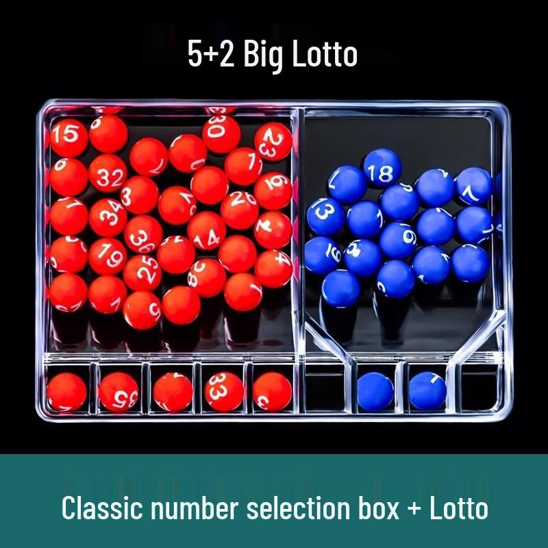 Классический двухцветный шарик для лото - Селектор номеров