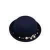 Cappello a cilindro con orecchie da gatto e perle per bambini: Carino Stile Britannico Autunno/Inverno per Ragazzi e Ragazze - Perfetto per Natale e Capodanno