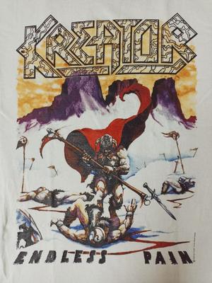 Regalo Maglietta Bianca Kreator Band Per Amici Cotone Tutte le Taglie Vk35