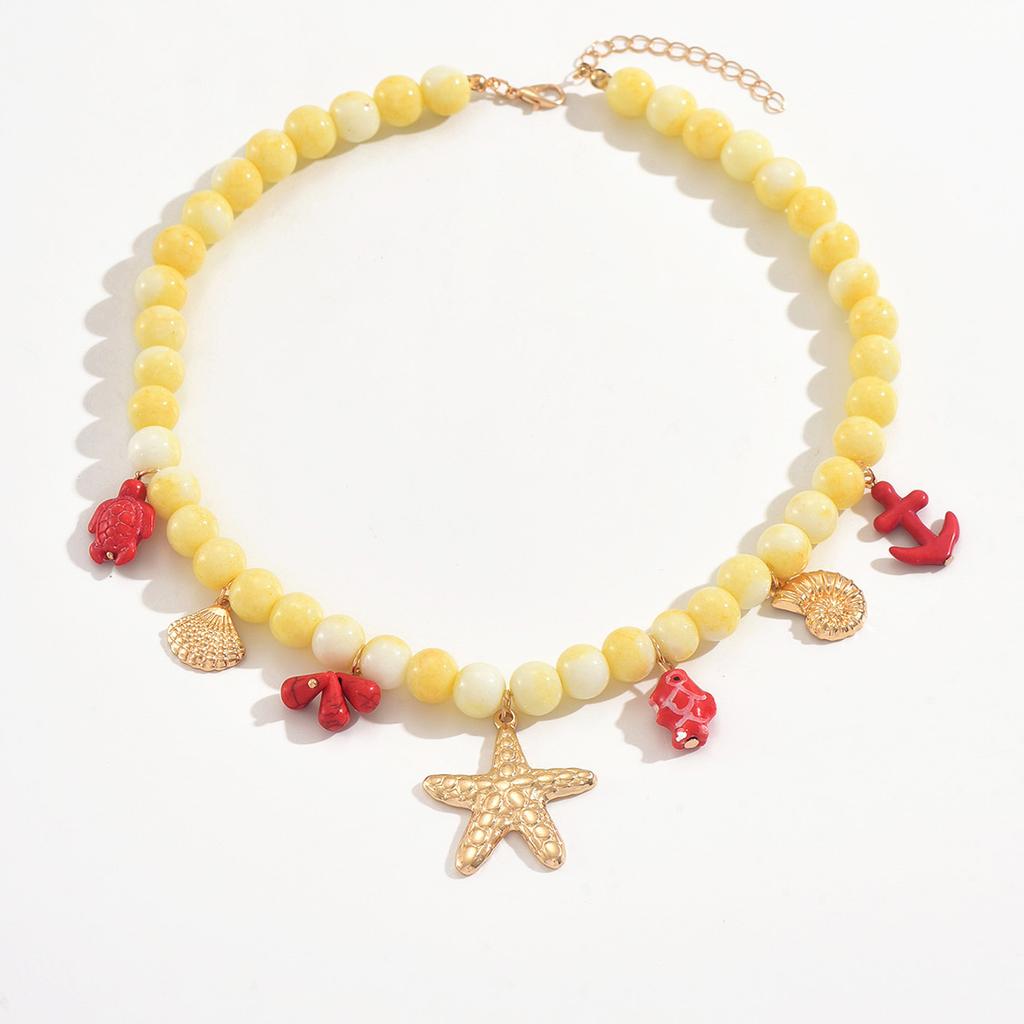 Collana di giada naturale, nuovi gioielli con perle di conchiglia, accessori di nicchia di alta gamma, catenina per clavicola da donna.