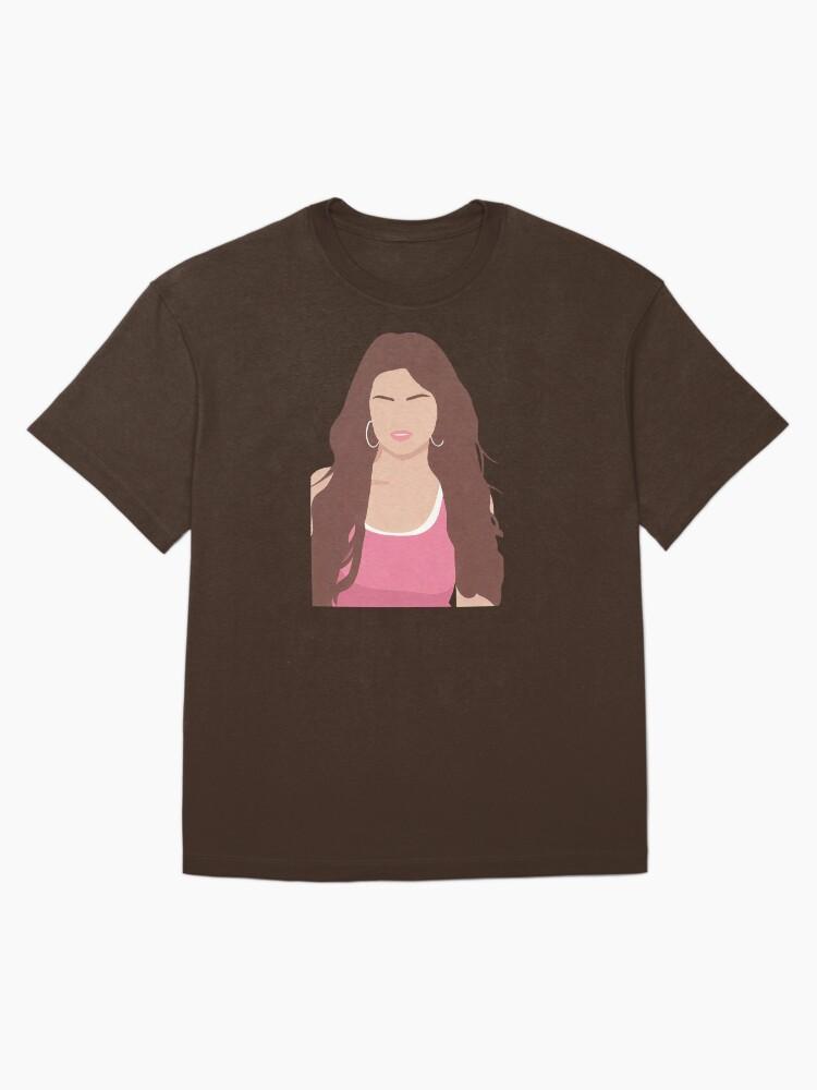 Selena Gomez Lineless Illustration Oversized T-Shirt