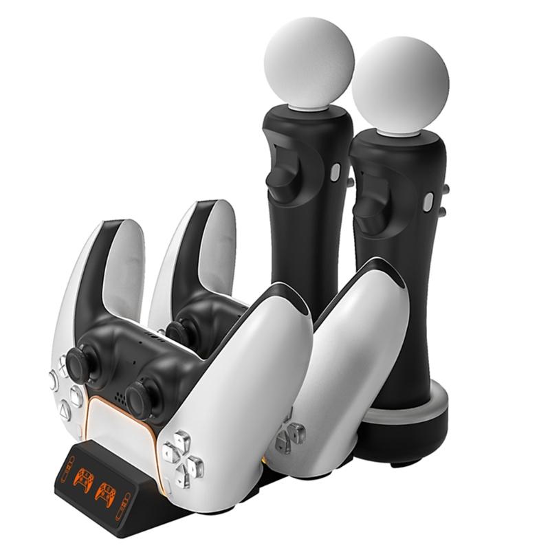 Verbessertes Controller-Ladegerät, Schnellladeadapter, Ladestation ock für /PS VR MOVE