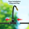 8mm Adjustable Misting Nozzle 360 Degree Bendable Spray Head for Garden Irrigation Greenhouse Humidification Micro Irrigation Sprinkler Parts