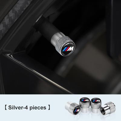 4Pc Car Styling Wheel Tire Valve Cap Aluminum Alloy Waterproof Cover For M E36 E46 E91 F48 F25 F15 F10 F20 F01 X1X3X4X5X6 X7