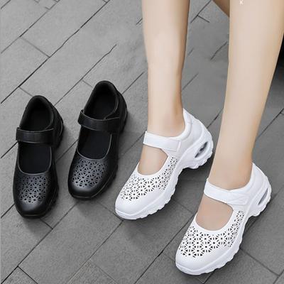 Women Summer Hollow Breathable Anti-slip Platform Air Cushion Shoes Sneakers
