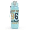 1PC Vintage 1966 Limited Edition Badge Print 750ml Color Plastic Sports Water Bottle Leakproof Flip Straw Lid Suitable for Sports Office Home Use