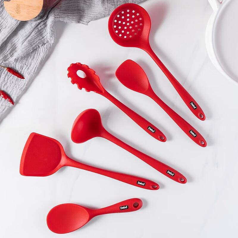 DeBao Rebecca 7-Piece Silicone Kitchen Utensil Set