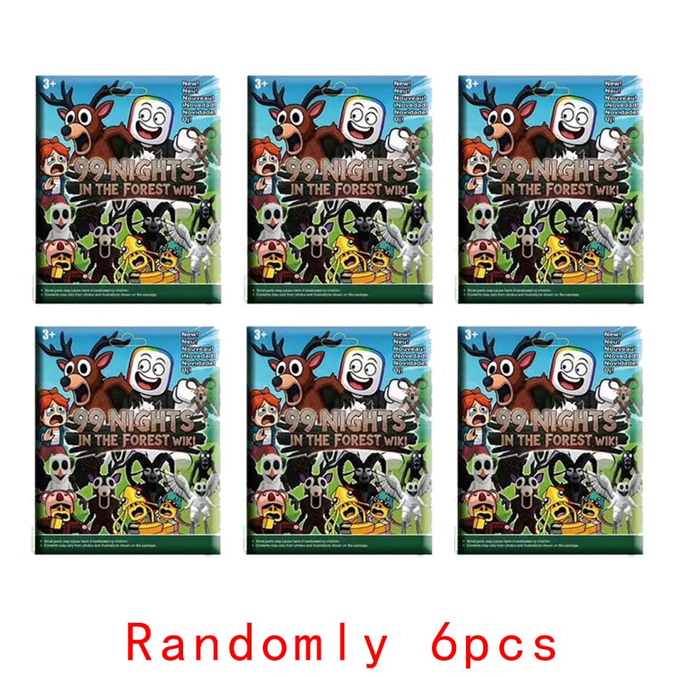 Hra 99 Lesní přežití Noci Krabička s figurkami Akční figurky Sady PVC Model Hračky Párování Velkoobchodní Karta Taška s překvapením Dárek