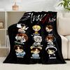 1PC K-pop Group Performance Flannel Blanket Gift, Suitable for Both Men And Women, Soft Ideal for Beds And Sofa, Birthday Or Christmas Gift