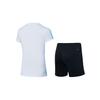 Li Ning Badminton Series Quick-Dry Breathable Competition Sports Suit Women Sportswear Standard-White AATT020-2